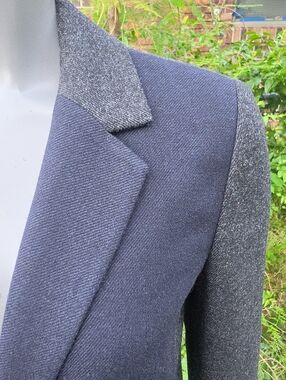 Tommy Hilfiger (Vietnam) Ladies Navy & Black Wool Blend Blazer/Jacket